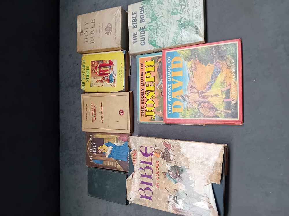 Lot 565: A Collection of 9 Vintage and Modern Religious and Children's Story Books