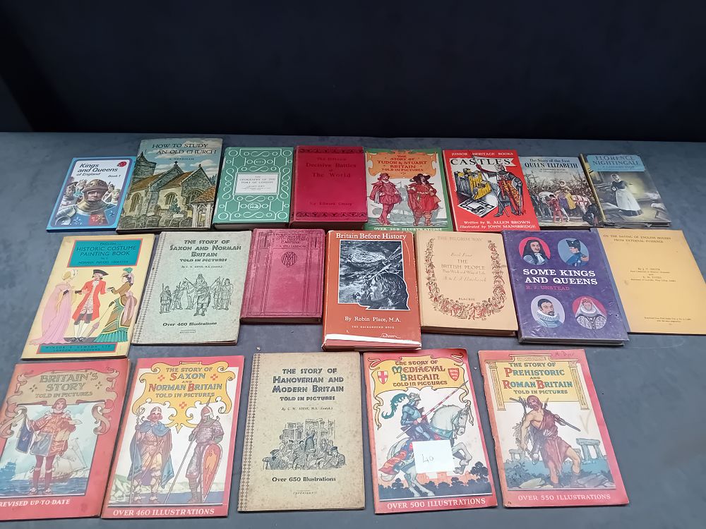 Lot 567: A Collection of 20 Vintage Educational Books on British History and Costume
