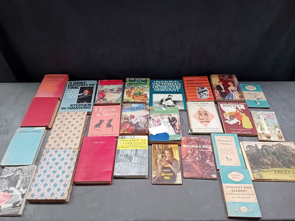 Lot 568: A Collection of 25 Vintage and Modern Books, including Popular Science, Fiction, and Juvenile Literature