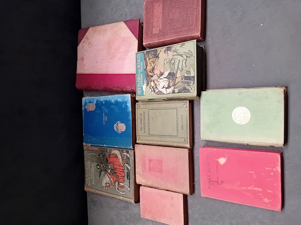 Lot 570: A Collection of Ten Antique and Vintage Cloth-Bound Hardback Books, c. 1898-1910