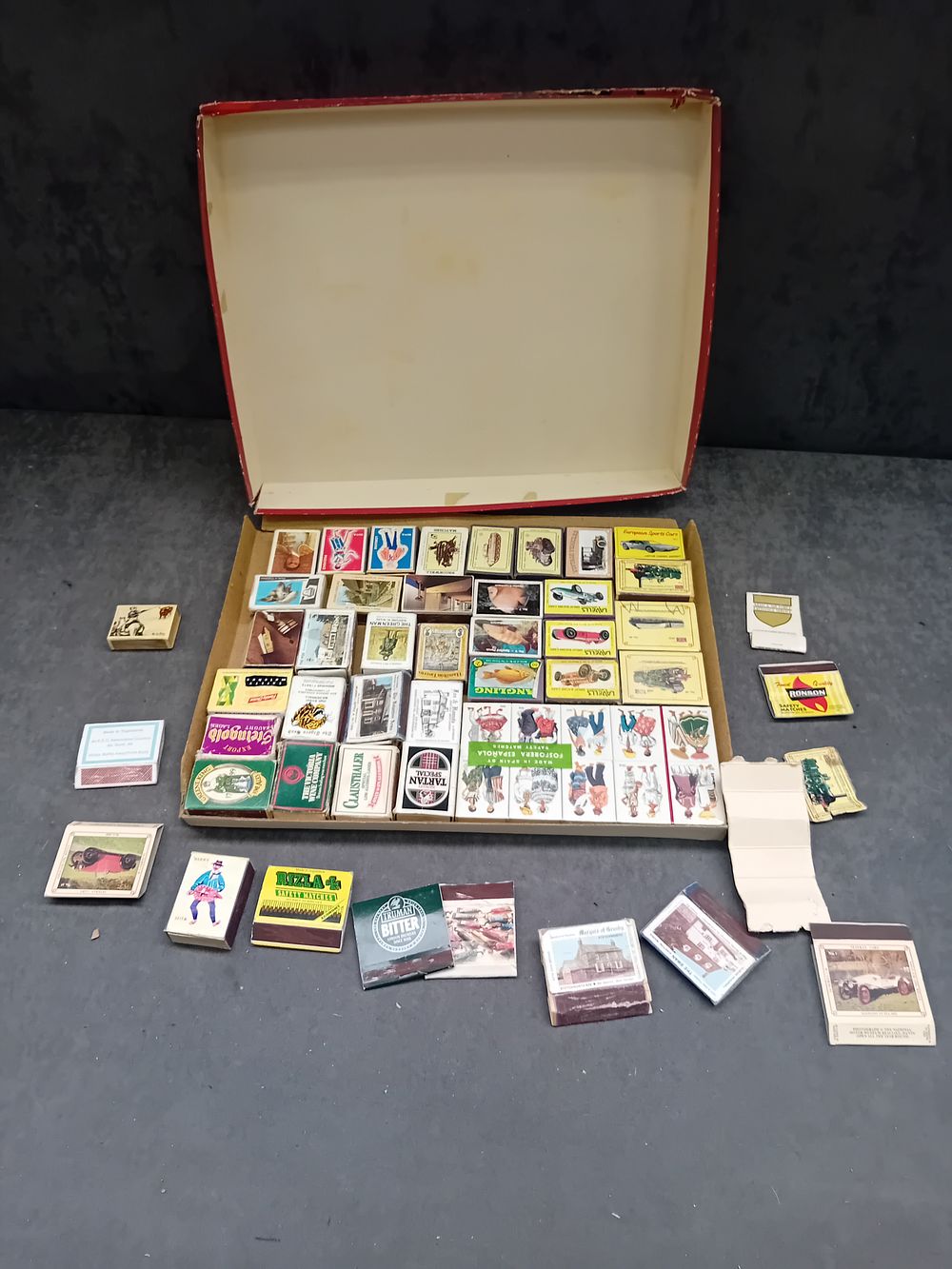 Lot 201: A Collection of Vintage International Matchboxes and Matchbooks, Mid-to-Late 20th Century