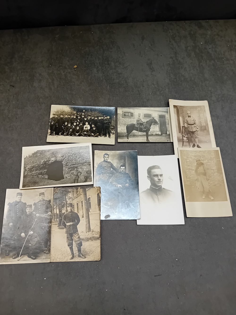 Lot 548: A Lot of Nine Vintage World War I Era Military Photographic Prints