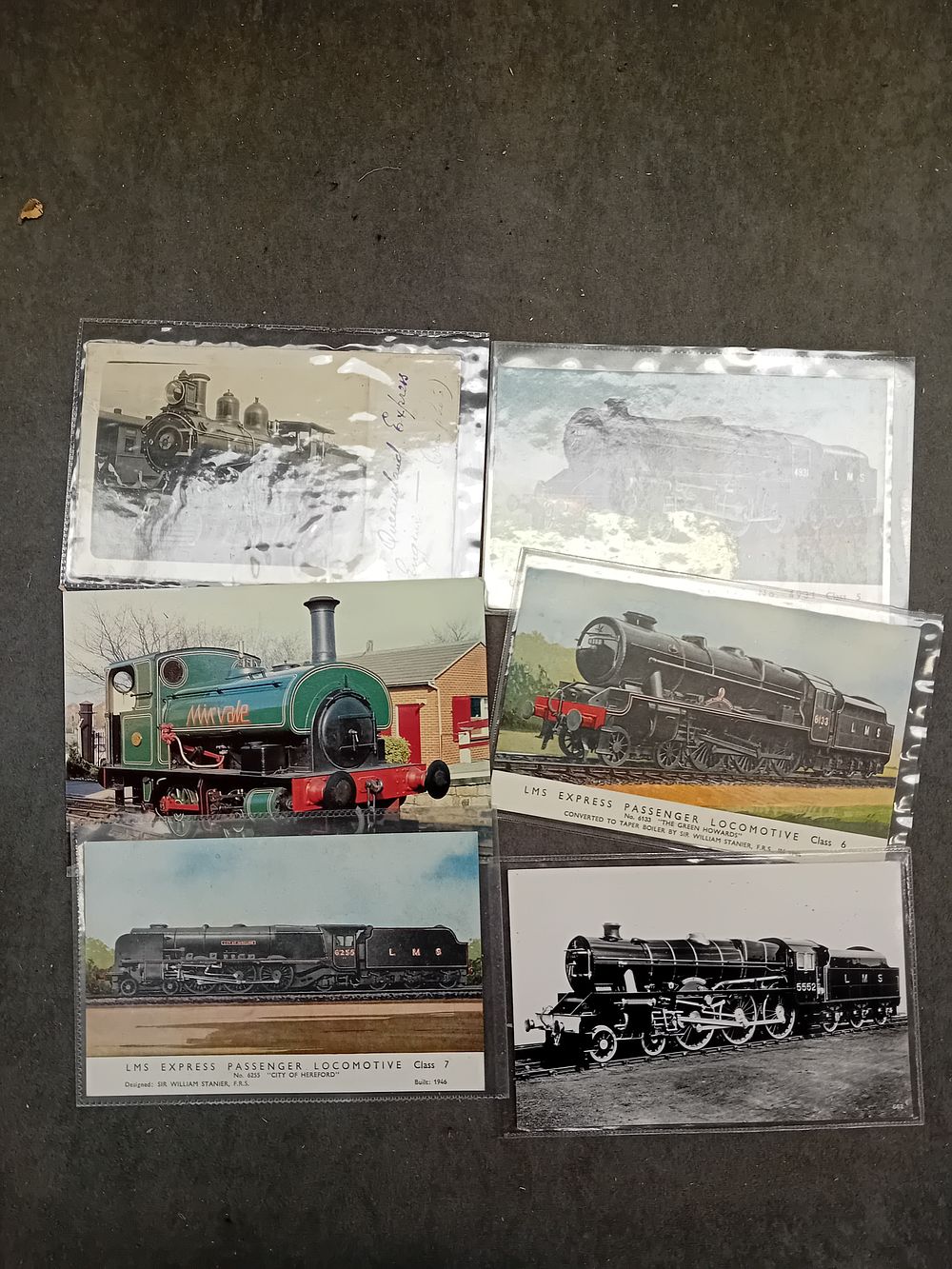 Lot 553: A Collection of Vintage British LMS Railway Locomotive Photographic Prints and Postcards