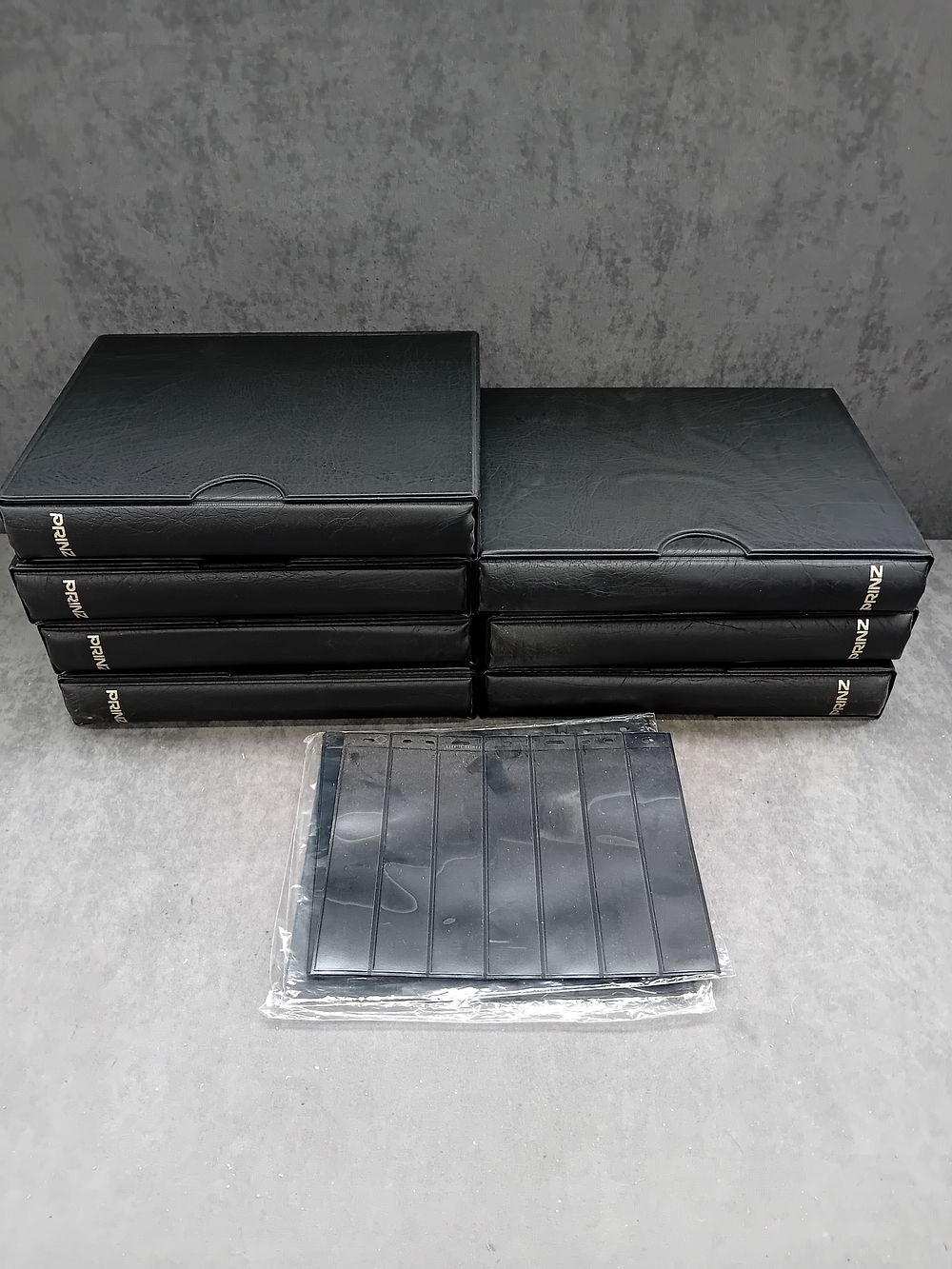 Lot 584: A Collection of PRINZ Archival Stamp Albums with Slipcases and Sleeves