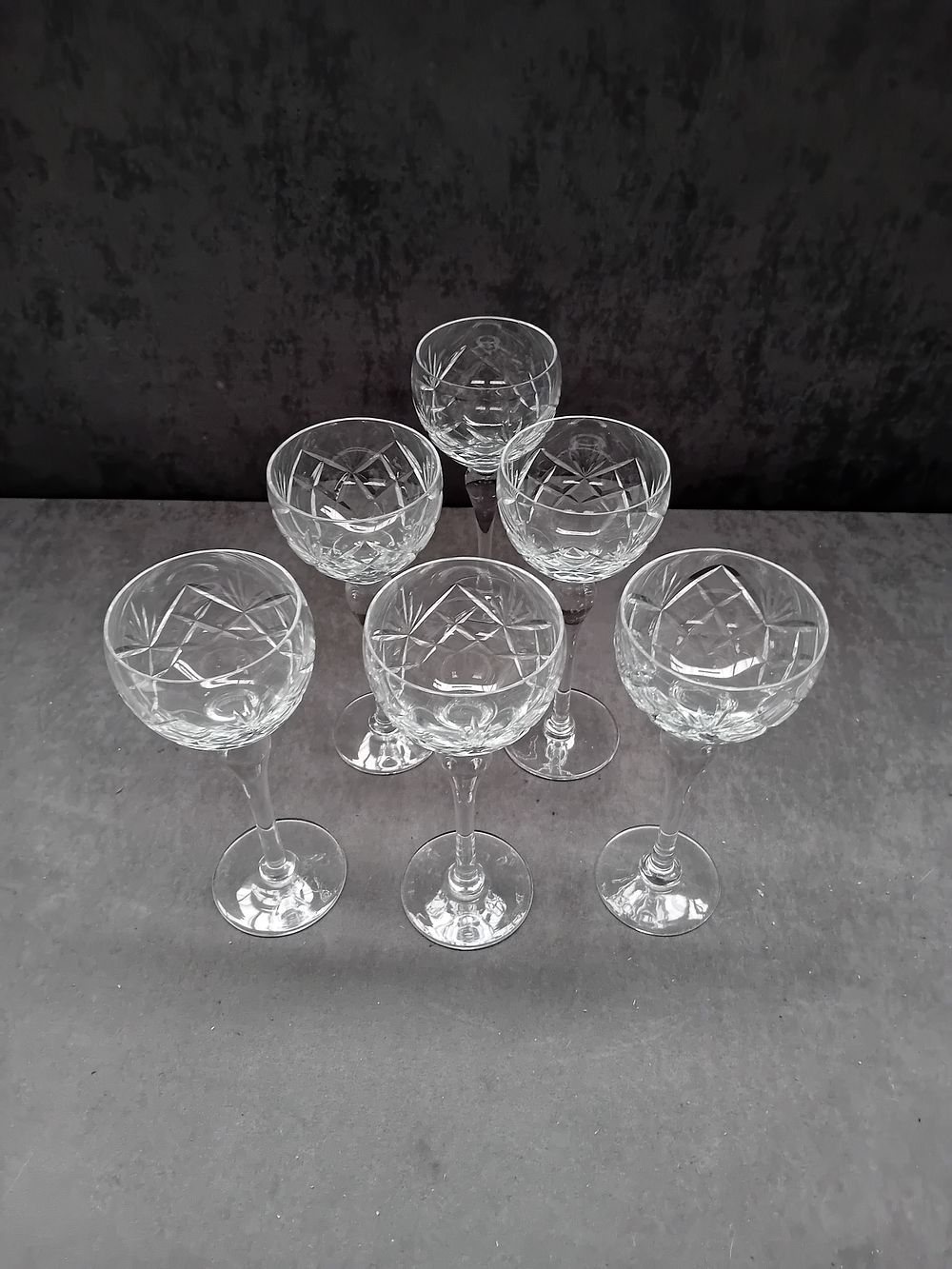 Lot 613: A Set of 6 Royal Brierley Led Crystal Champagne Coupes