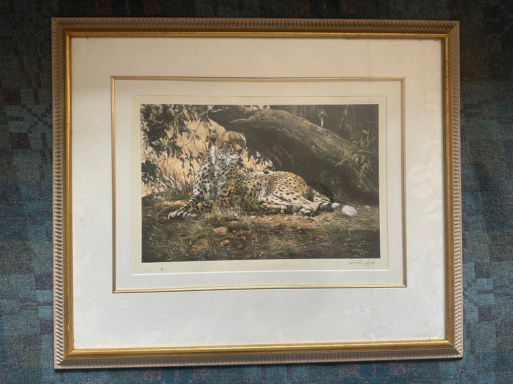 Lot 716: Dorothea Buxton (b. 1945) – ‘Cheetah at Rest’...