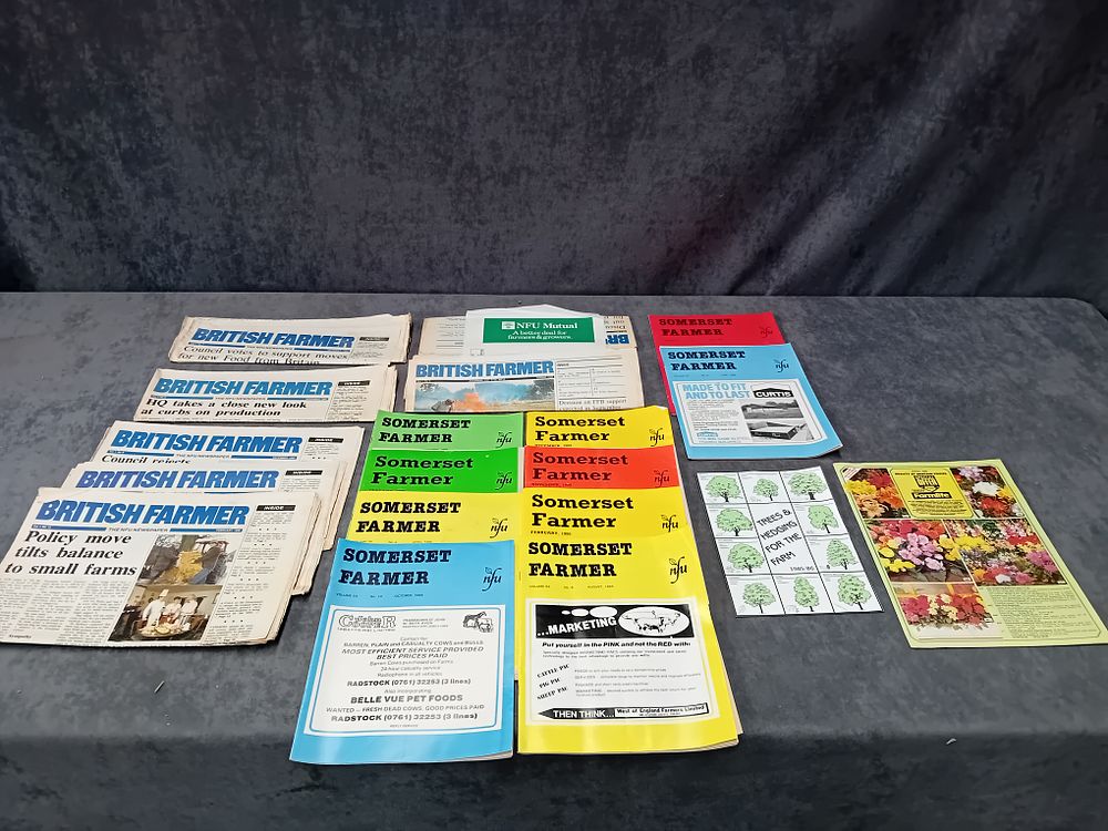 Lot 728: Mixed lot of NFU farmers related items  this...