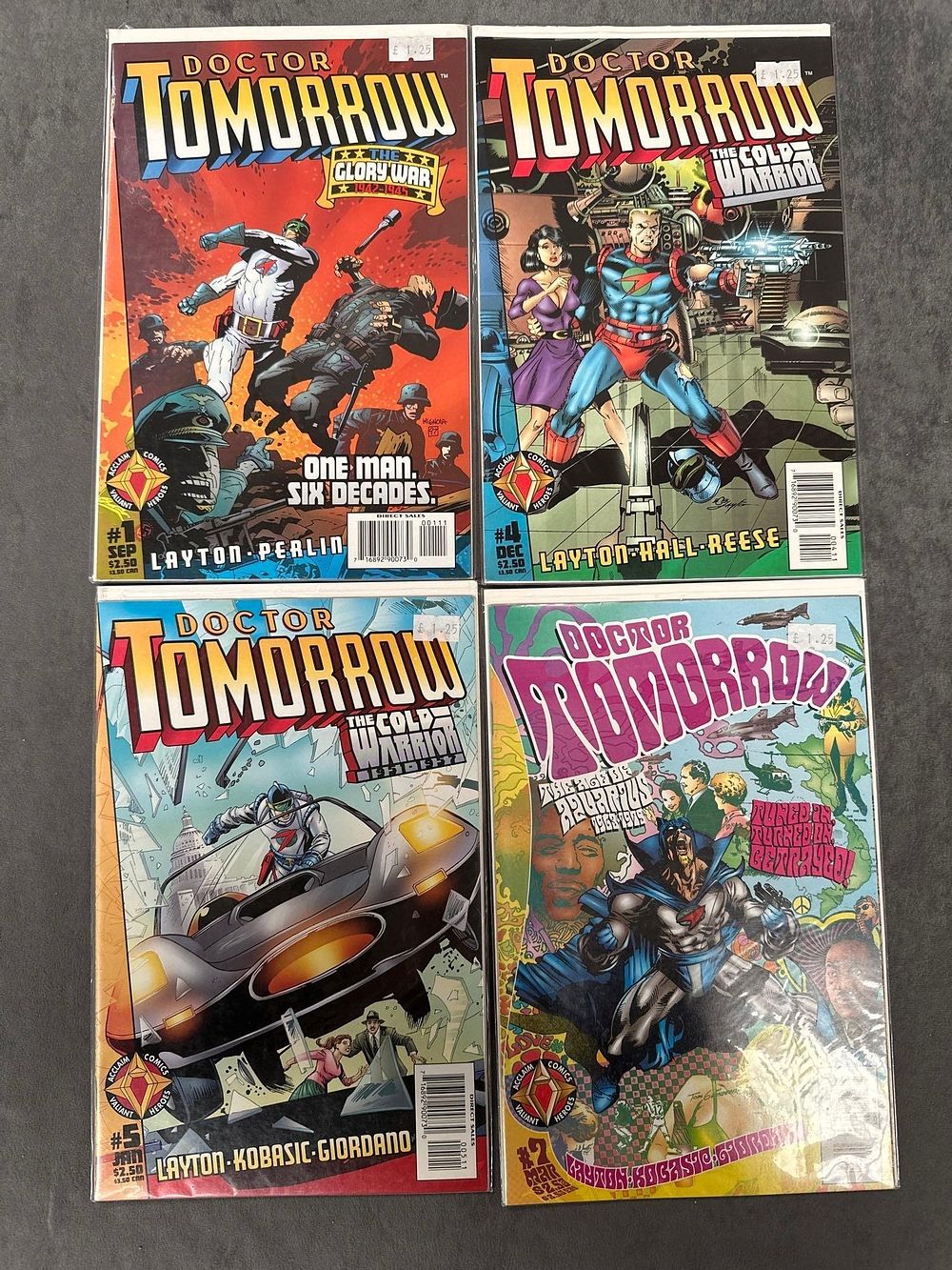 Lot 1021: 4 issues of Doctor Tomorrow comics by Valiant...