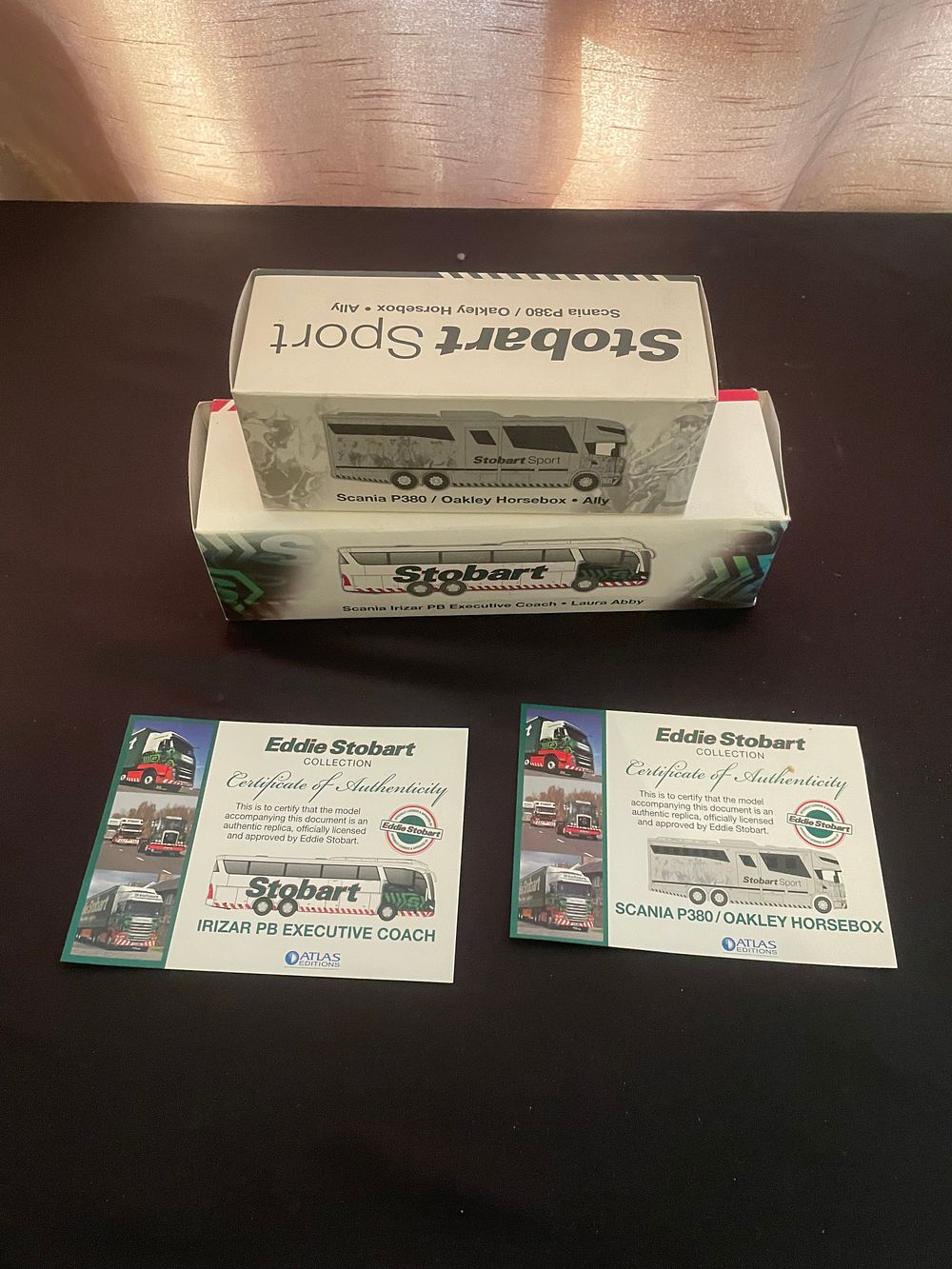 Lot 525: A Pair of Atlas Editions Eddie Stobart Collection 1:76 Scale Die-Cast Models