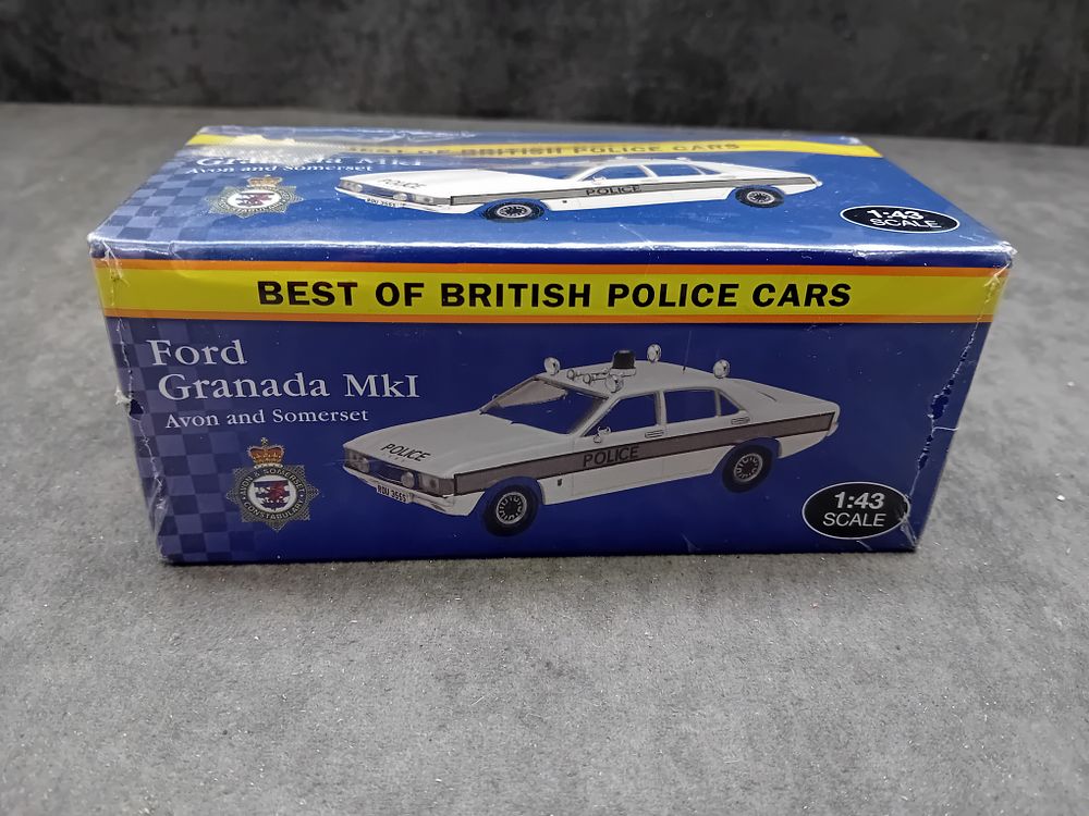 Lot 530: Editions Atlas 1:43 Scale Ford Granada MkI Avon and Somerset Police Die-Cast Model Car