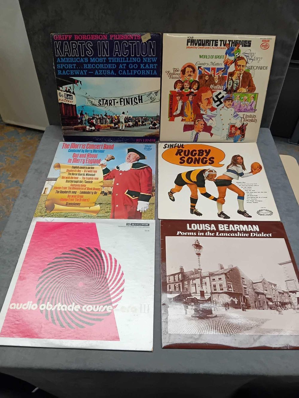 Lot 173: 6 x sports related and other vinyls as...