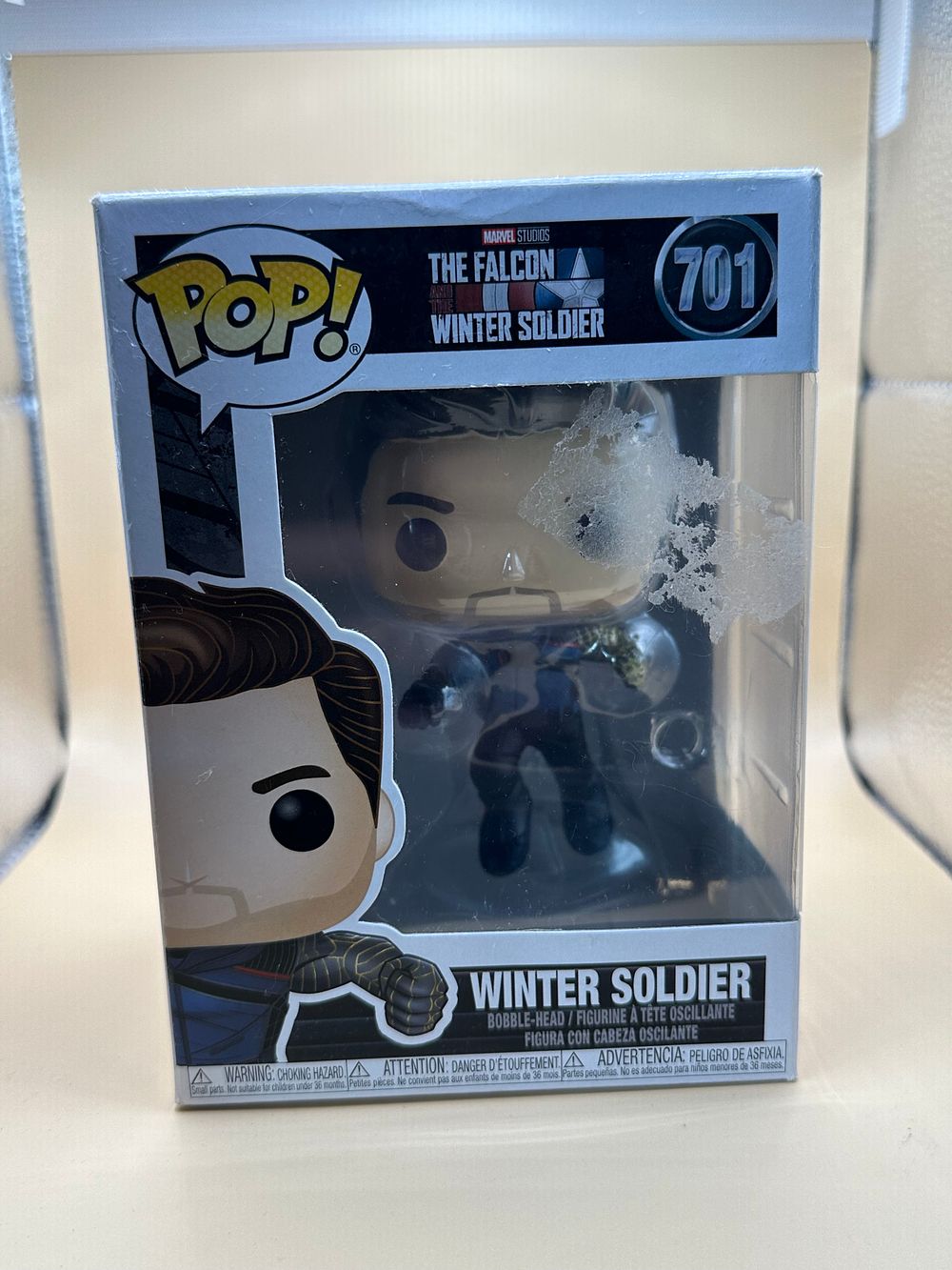 Lot 610: Funko Pop! Marvel: The Falcon and The Winter Soldier - Winter Soldier #701