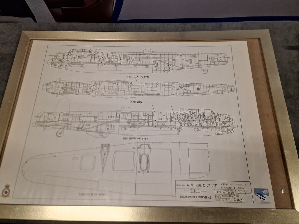 Lot 407: Framed Wall Art Drawing By A.V. Roe And...
