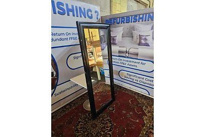 Item Large wooden black dress mirror 190 x 80 cm ( Loc VIN2065)