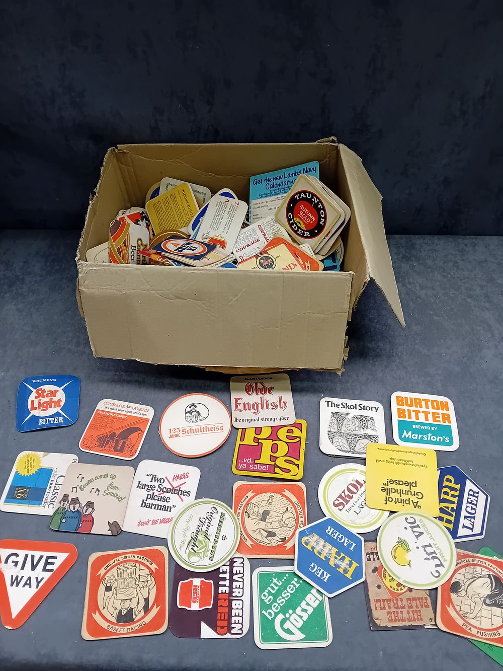 Lot 315: A Collection of Vintage Advertising Beverage Coasters (2)