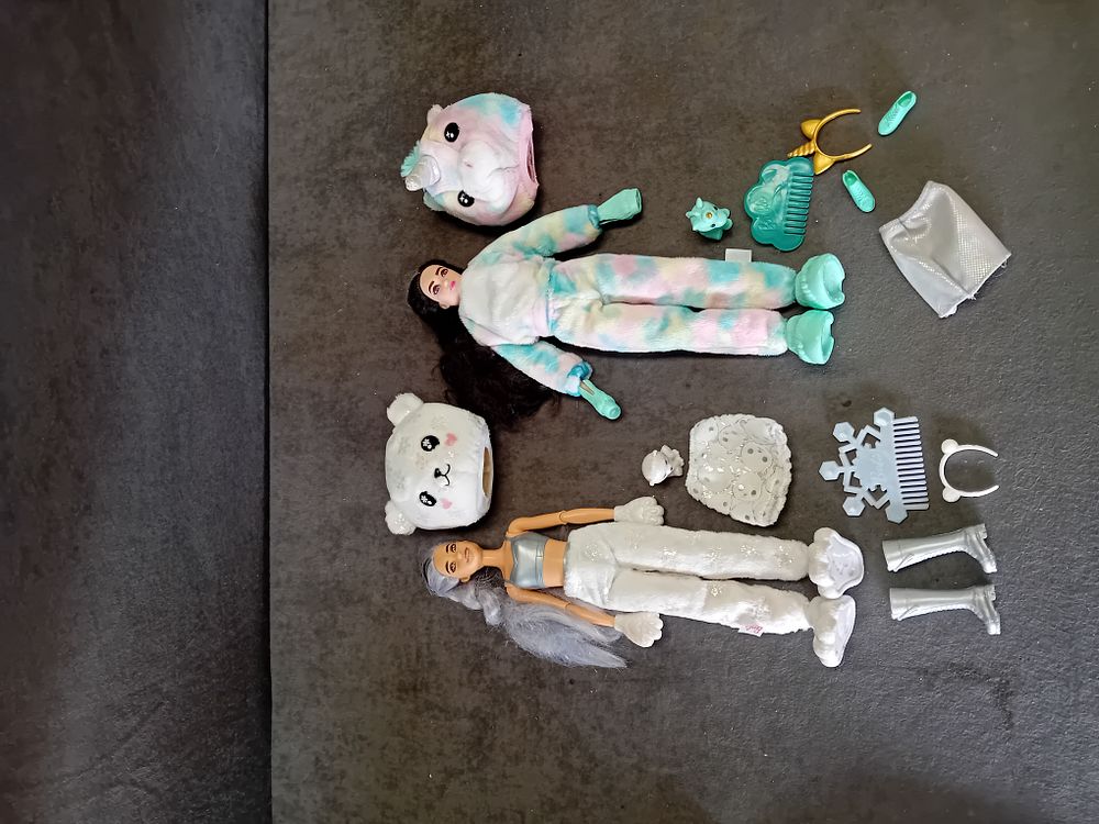 Lot 700: TWO BARBIE CUTIE REVEAL FANTASY SERIES DOLLS AND ACCESSORIES