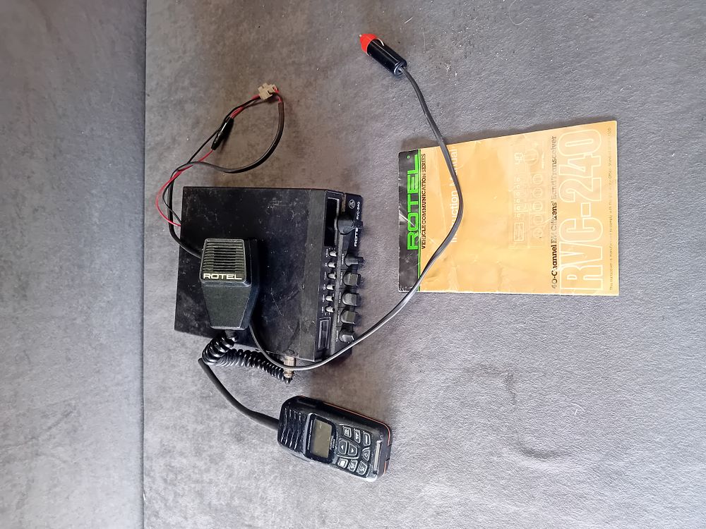 Lot 258: ROTEL RVC-240 AND STANDARD HORIZON HX300 RADIO EQUIPMENT