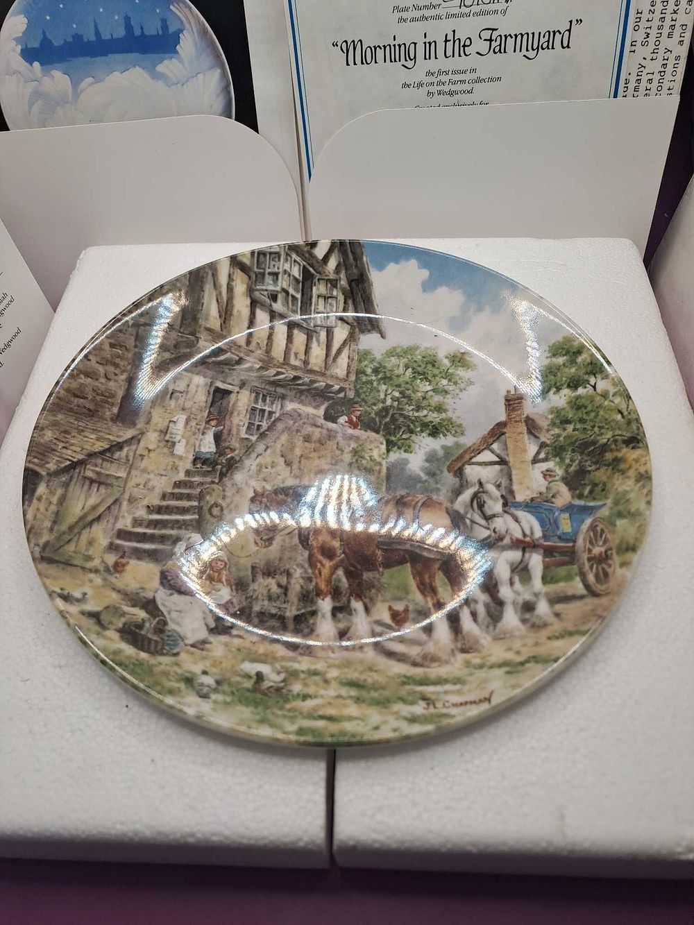 Lot 245: Wedgwood Display Plate Of The Morning In The...