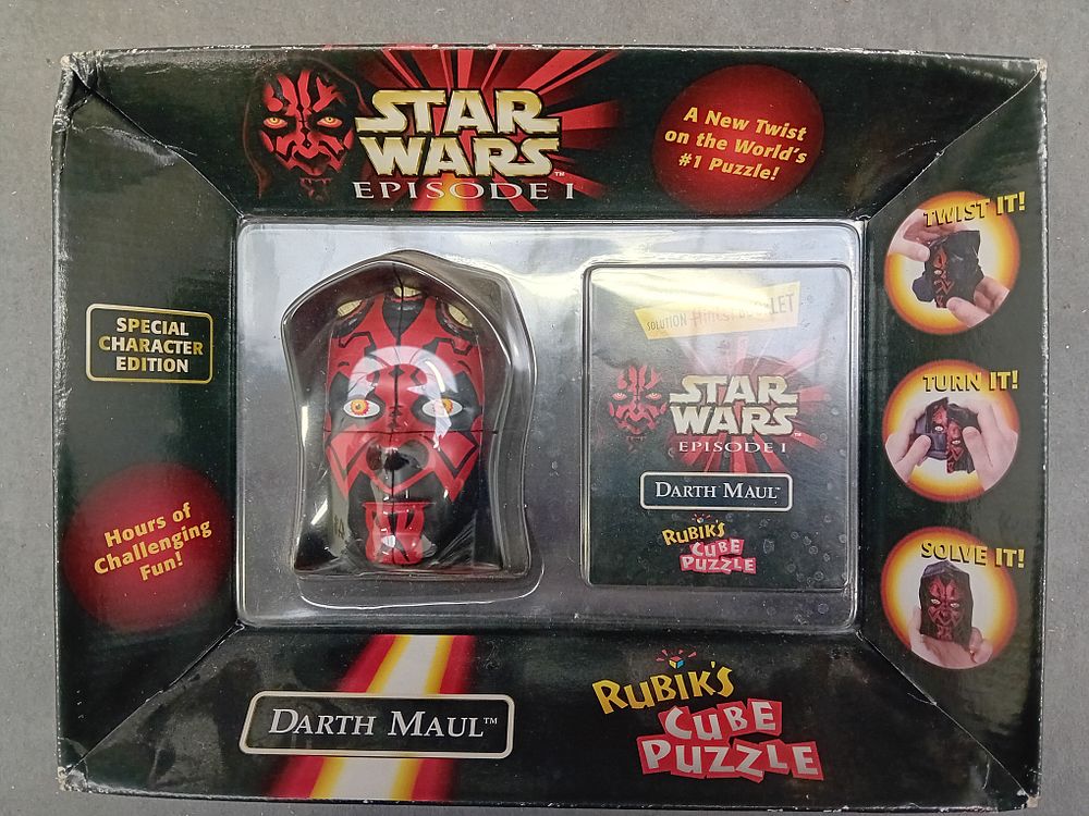 Lot 715: Star Wars Episode I Darth Maul Rubik's Cube Puzzle, Special Character Edition, 1999