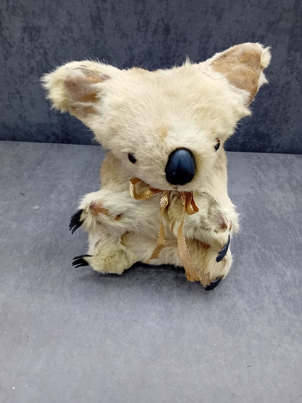 Lot 268: Vintage Real Fur Koala Bear Stuffed Animal