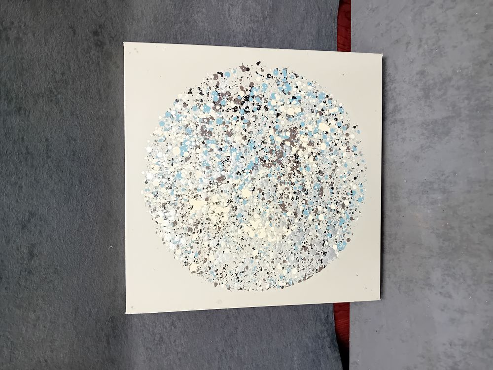 Lot 1008: Contemporary Abstract Dot Composition Print in the Style of Damien Hirst