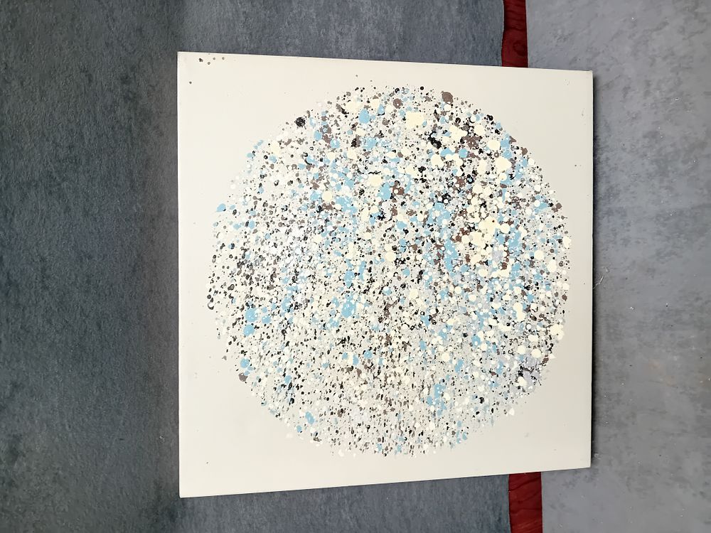 Lot 1009: Lisa Carney, Petal Burst, Contemporary Abstract Acrylic Painting