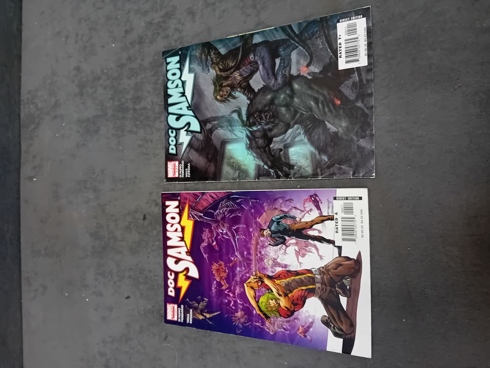 Lot 264: A Pair of Marvel Comics Doc Samson Limited Series Issues 4 and 5 2006