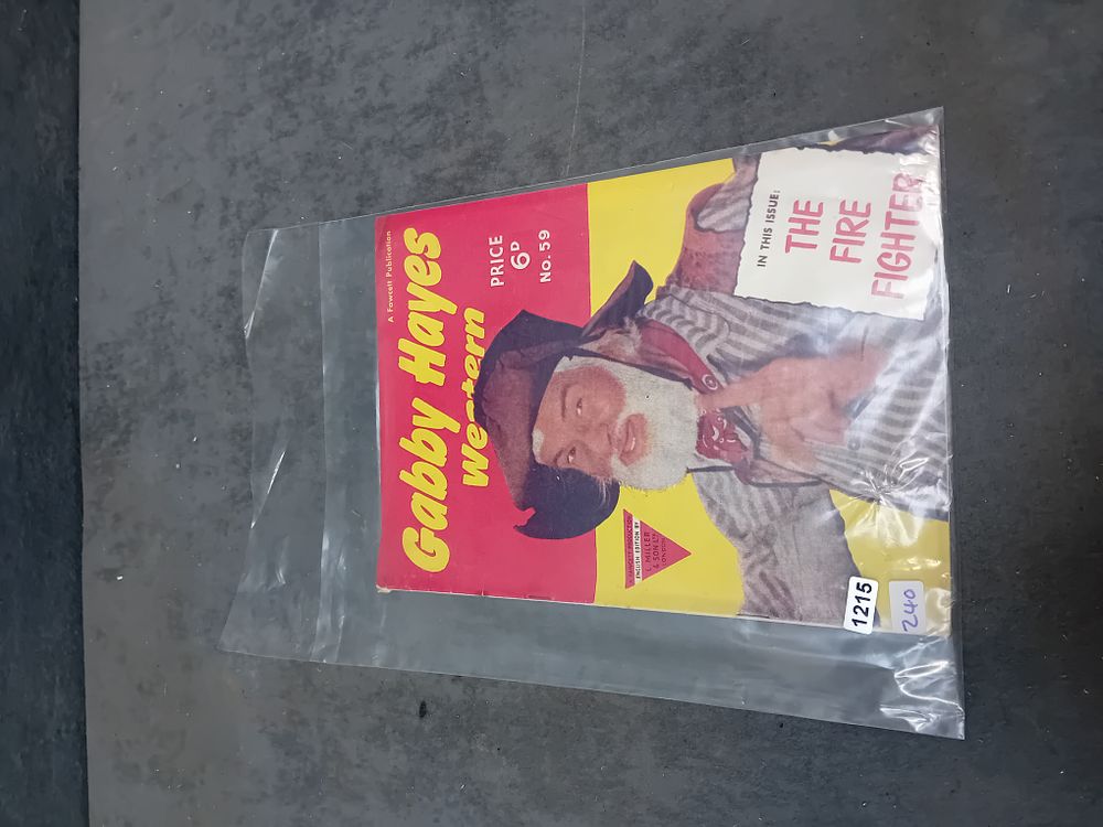 Lot 265: Gabby Hayes Western No. 59 L. Miller and Son English Edition Comic Book