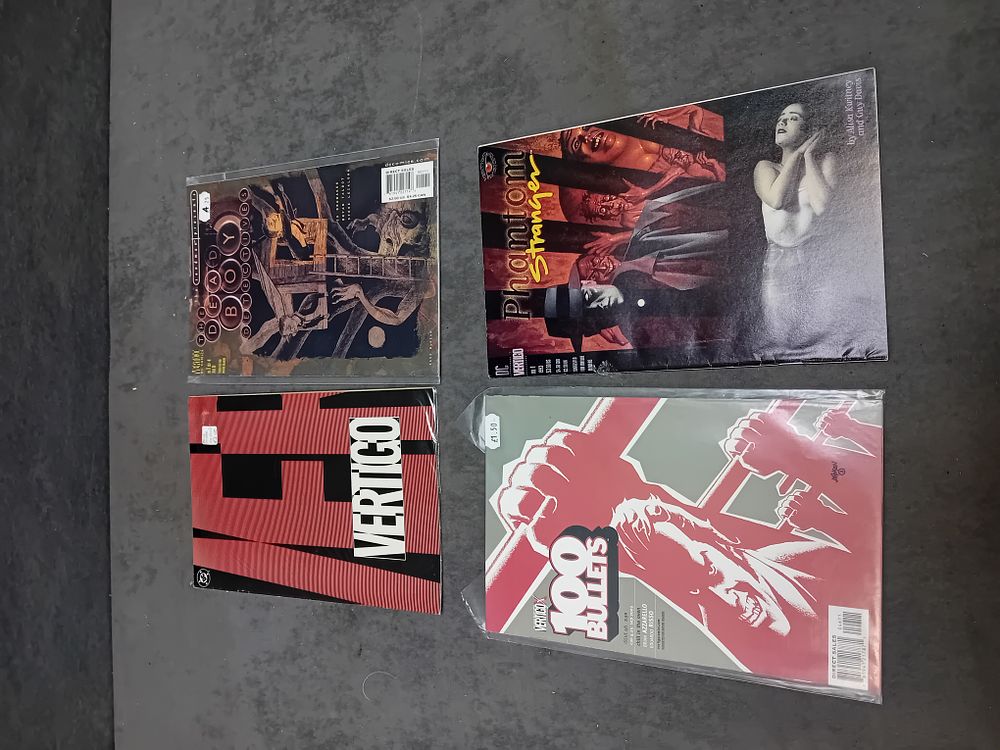 Lot 268: A Collection of Four Vertigo DC Comics Including The Sandman Presents The Dead Boy Detectives 1 and 100 Bullets 46