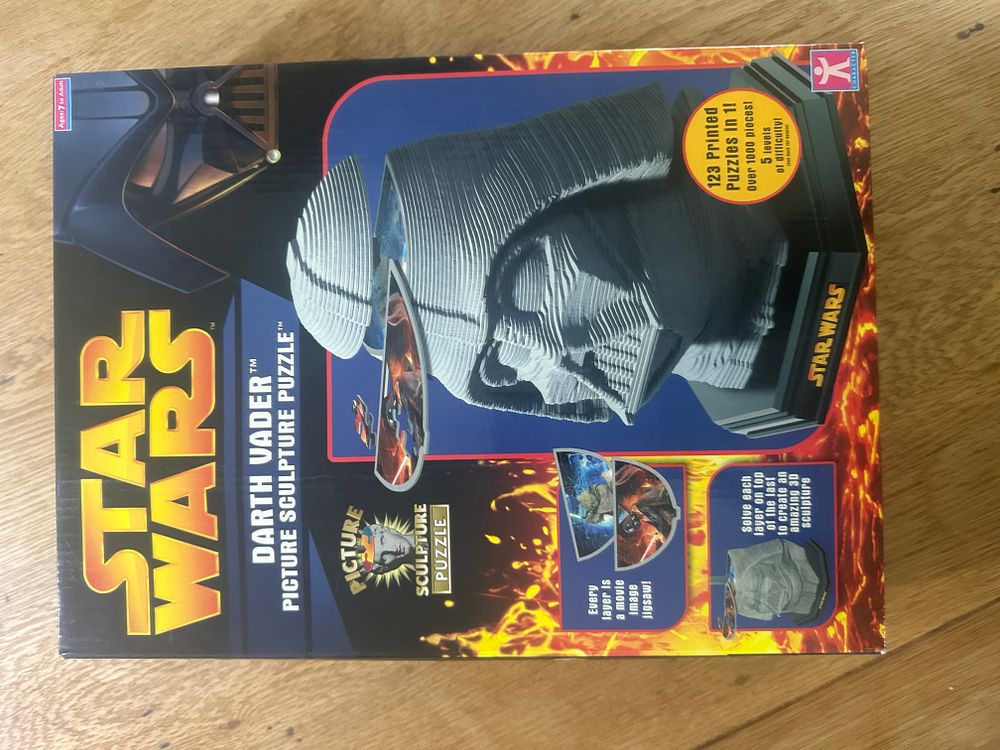 Lot 163: Character Options Star Wars Darth Vader Picture Sculpture 3D Puzzle