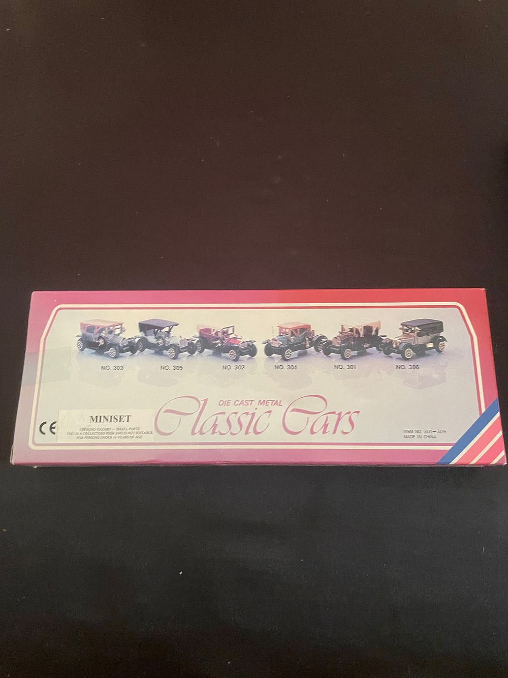 Lot 324: A Boxed Set of Die Cast Metal Classic Cars, Golden Age of Ford Series, Item No. 301-306