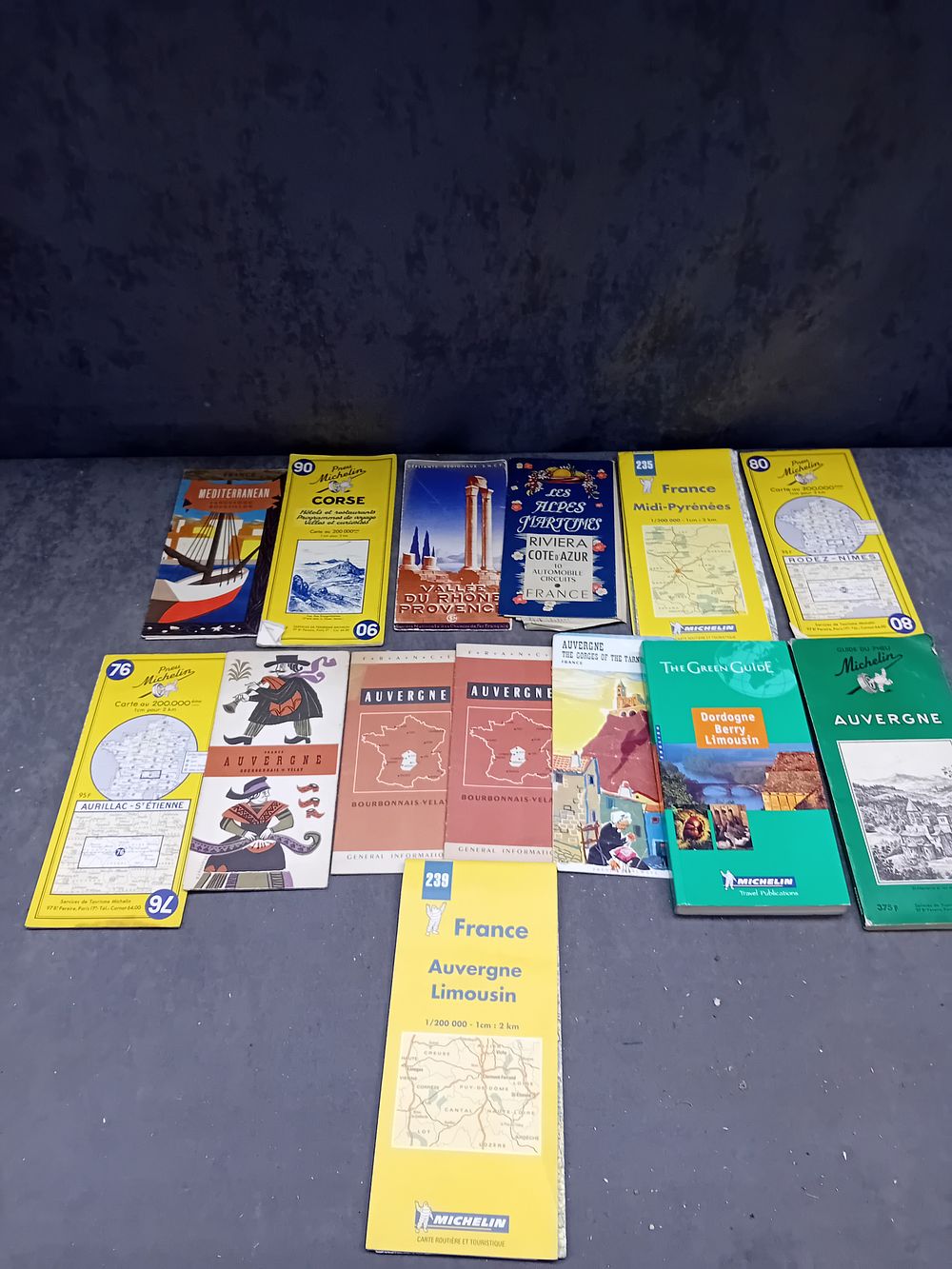 Lot 395: A Collection of Vintage Michelin French Road Maps and Travel Guides