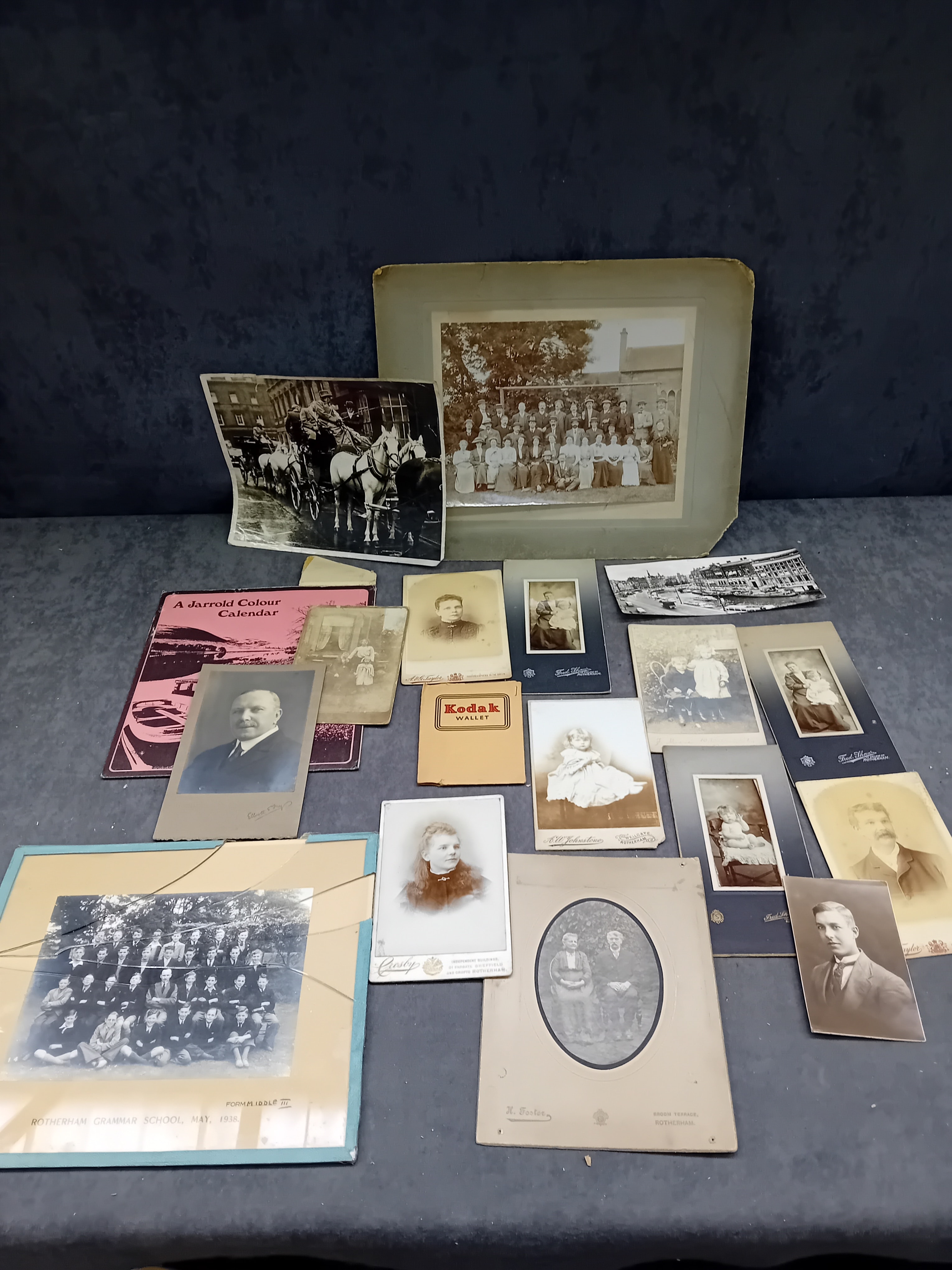 A Collection of Late 19th and Early 20th Century Photographic Prints and Mounted Portraits