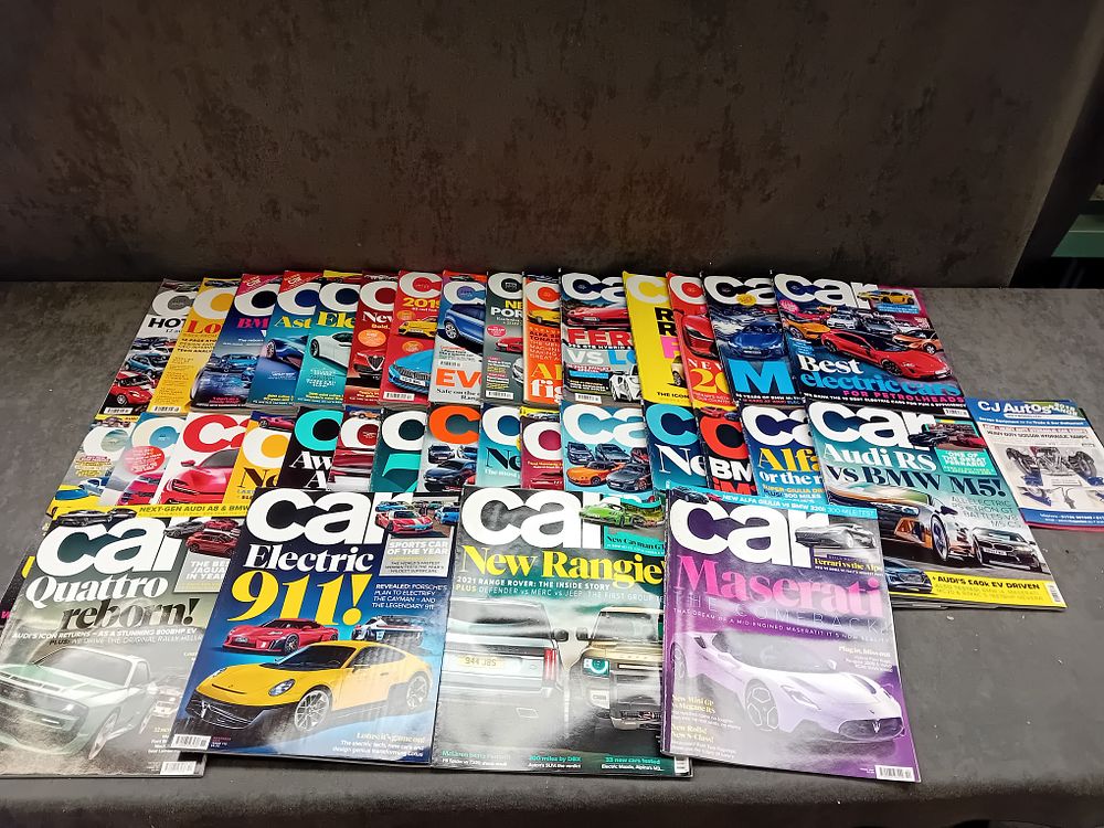 Lot 1023: A Collection of 35 Contemporary Automotive Magazines, Primarily 'car' Magazine