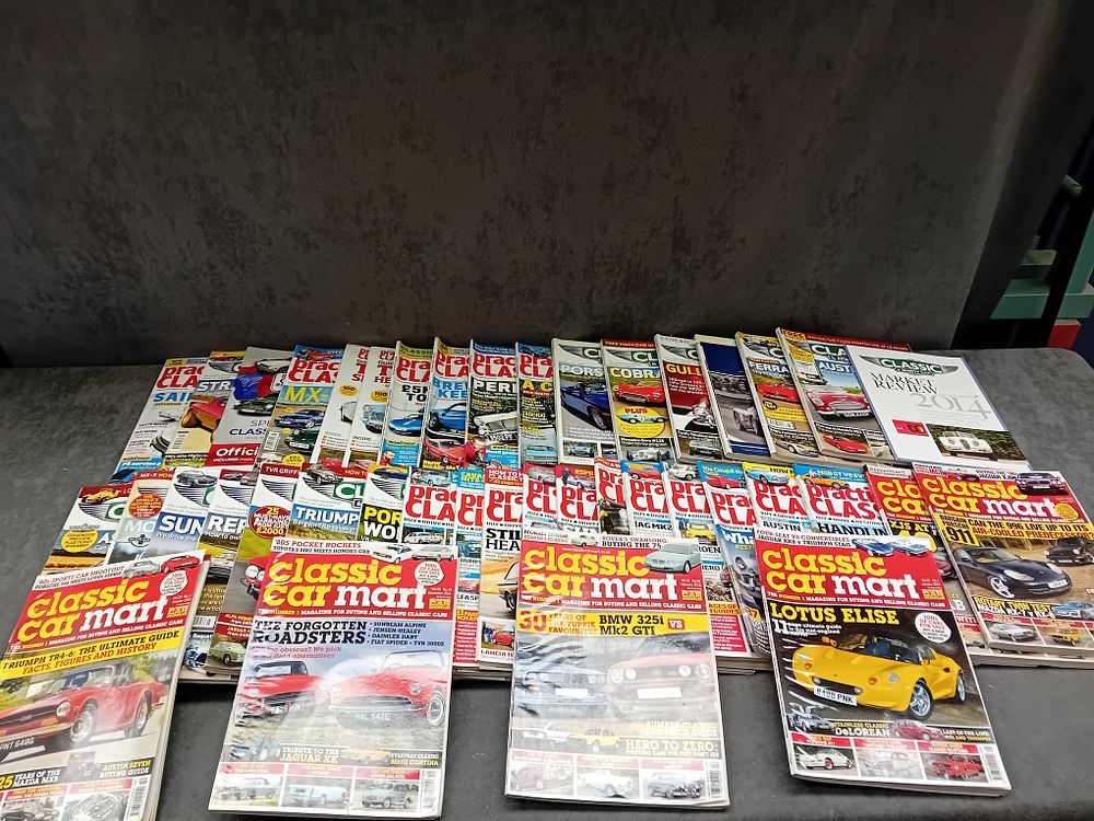 Lot 1024: A Collection of 41 Classic Car Enthusiast Magazines, including Classic Car Mart and Practical Classics