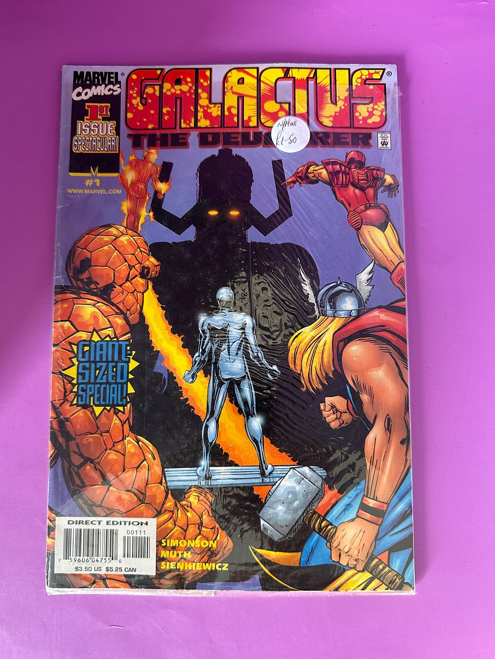 Lot 312: Marvel comics first issue spectacular Galactus the devouer