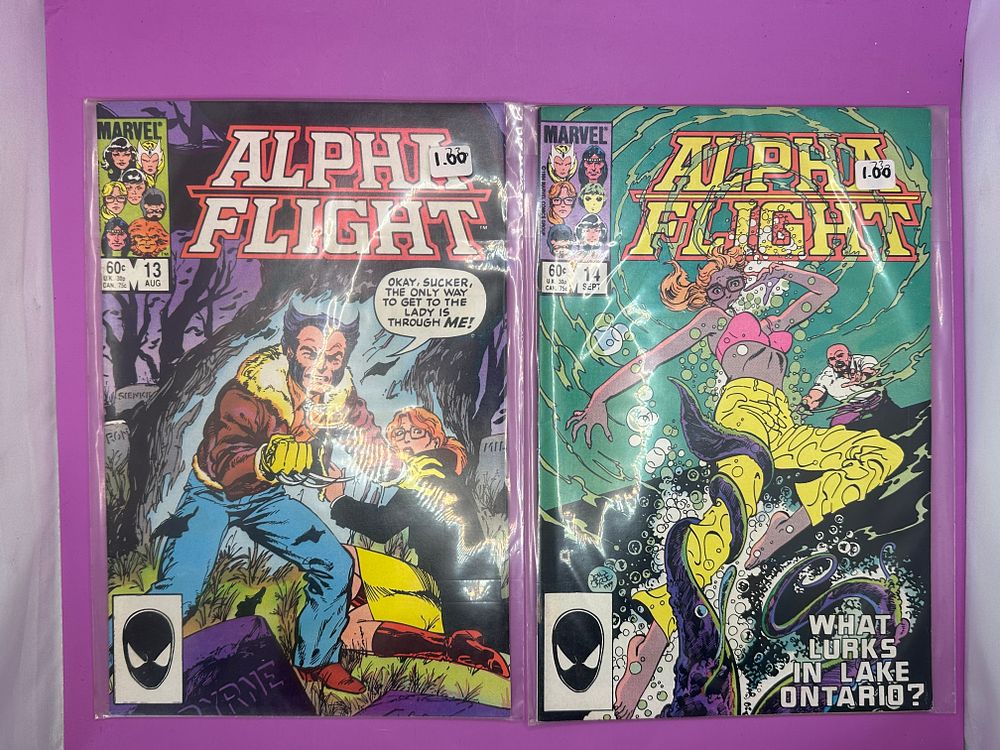 Lot 317: Pair of Marve Alpha Flight Comics, issues 13...