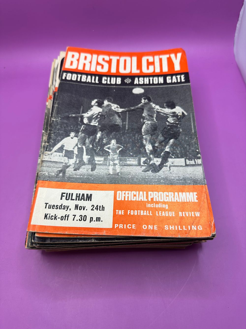 Lot 405: Mixed lot of retro Bristol City match day...