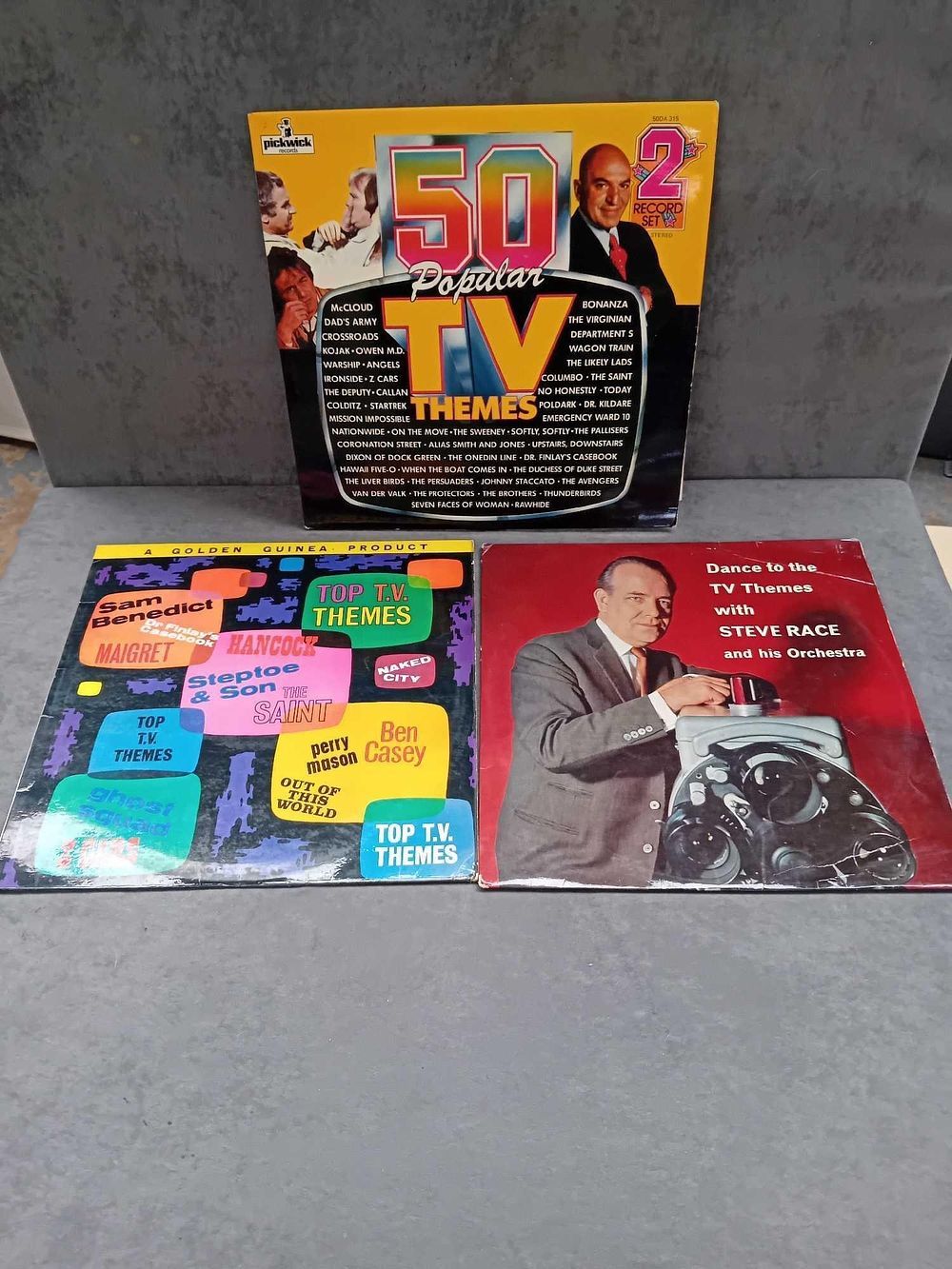 Lot 70: 3 x TV themes vinyls as pictured
