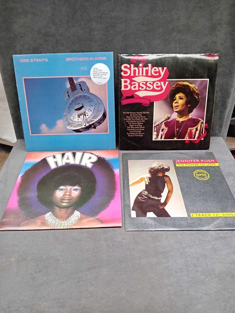 Lot 78: 3 x Records 1 x Hair vinyl 12...