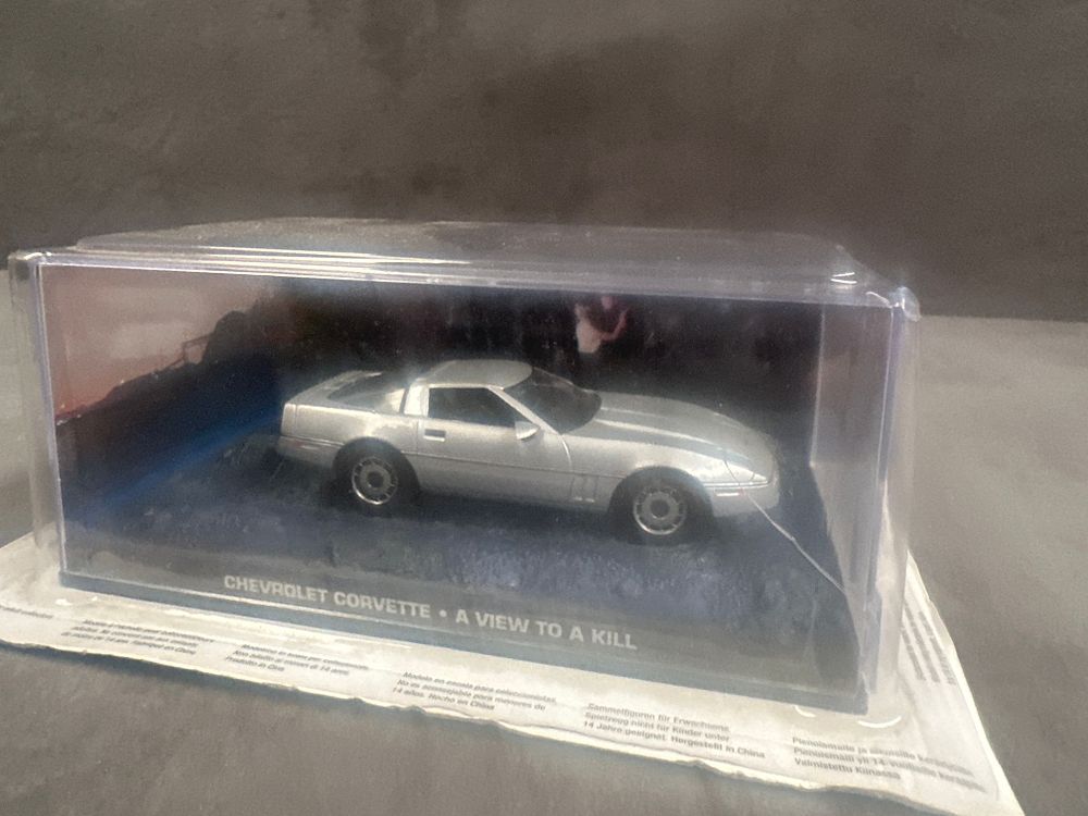 Lot 390: James Bond 007 A View to a Kill Chevrolet Corvette Die-cast Model Car