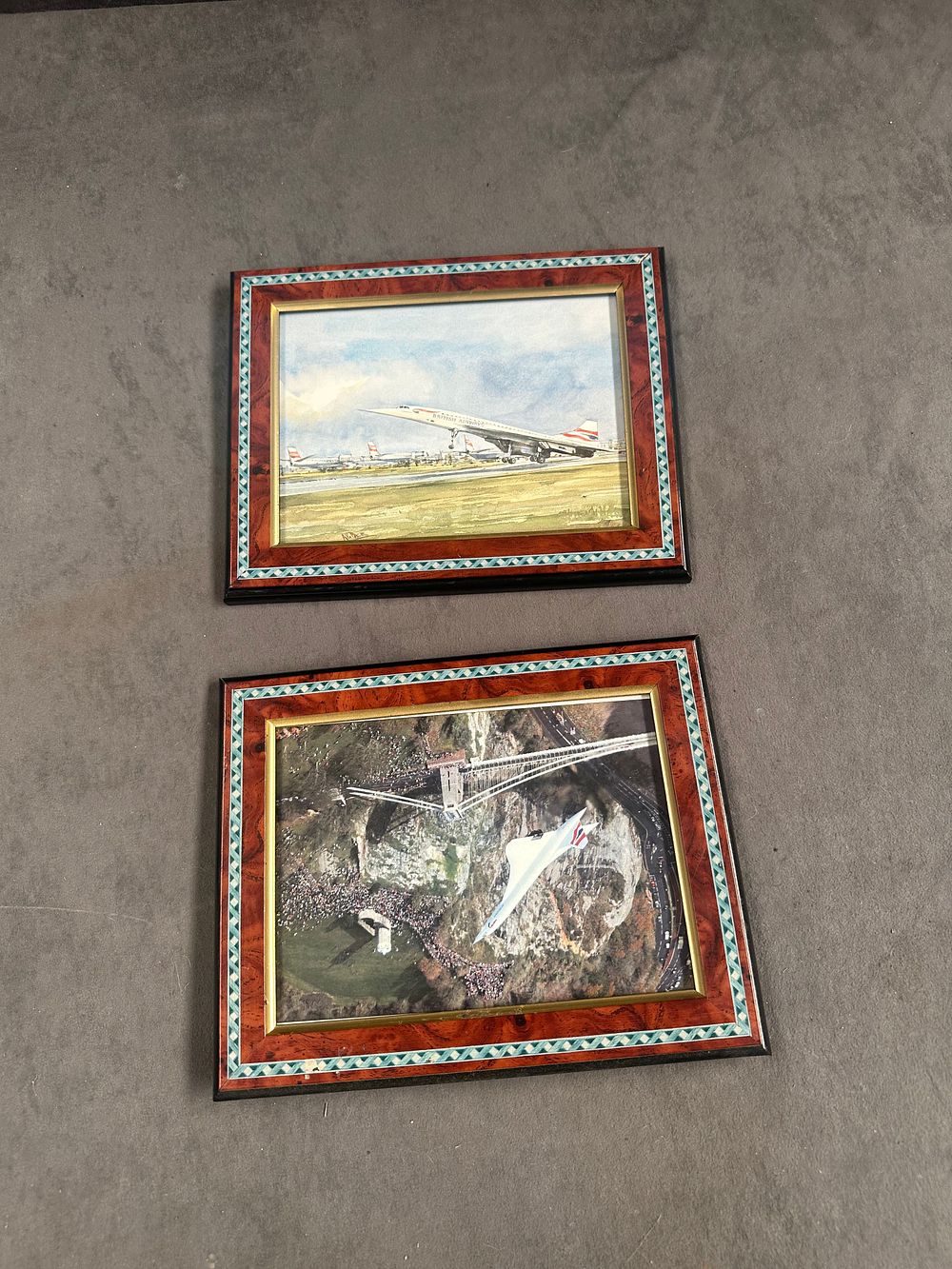Lot 746: A Pair of Framed Colour Photographs of British Airways Concorde