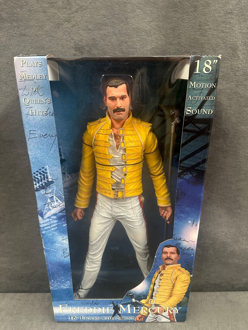 Lot 420: NECA Freddie Mercury 18 Inch Figure with Motion Activated Sound