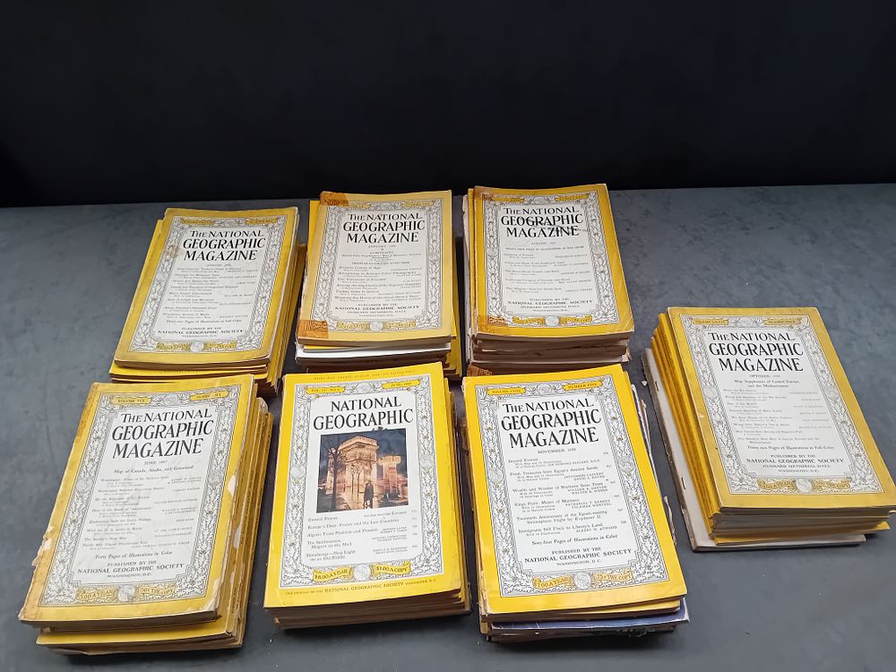 Lot 567: A Large Collection of Vintage National Geographic Magazines, 1930s-1950s