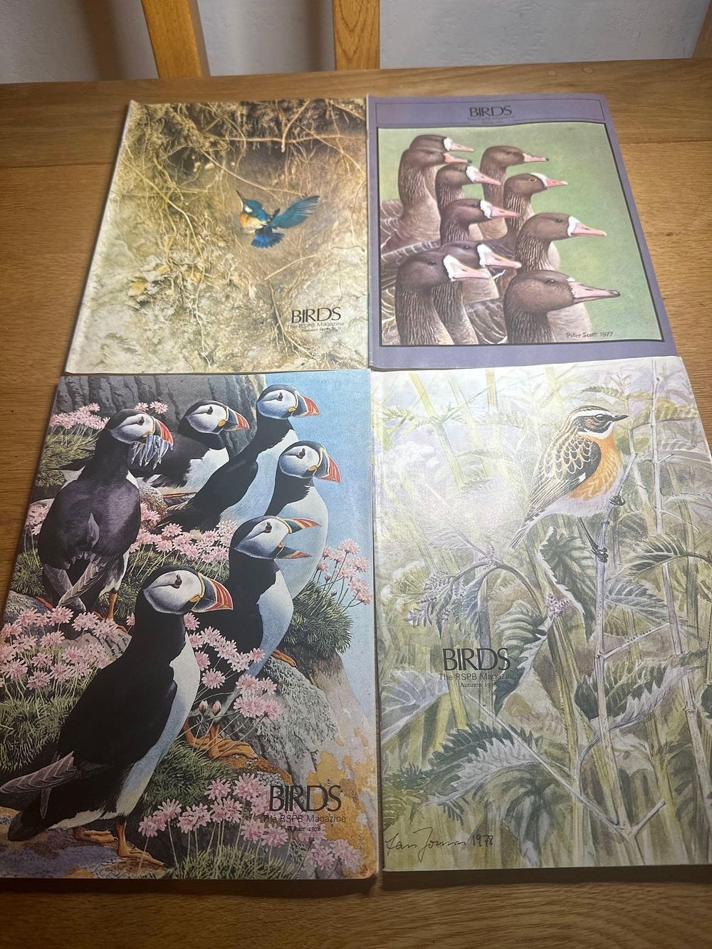 Lot 226: 1978 Birds The RSPB 4 season Issues Complete.