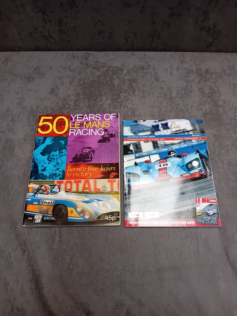 Lot 10: a pair of lemans race 2004 program and...