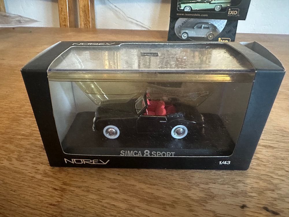 Lot 55: Norev 1/43 Scale Simca 8 Sport Diecast Model Car in Original Box
