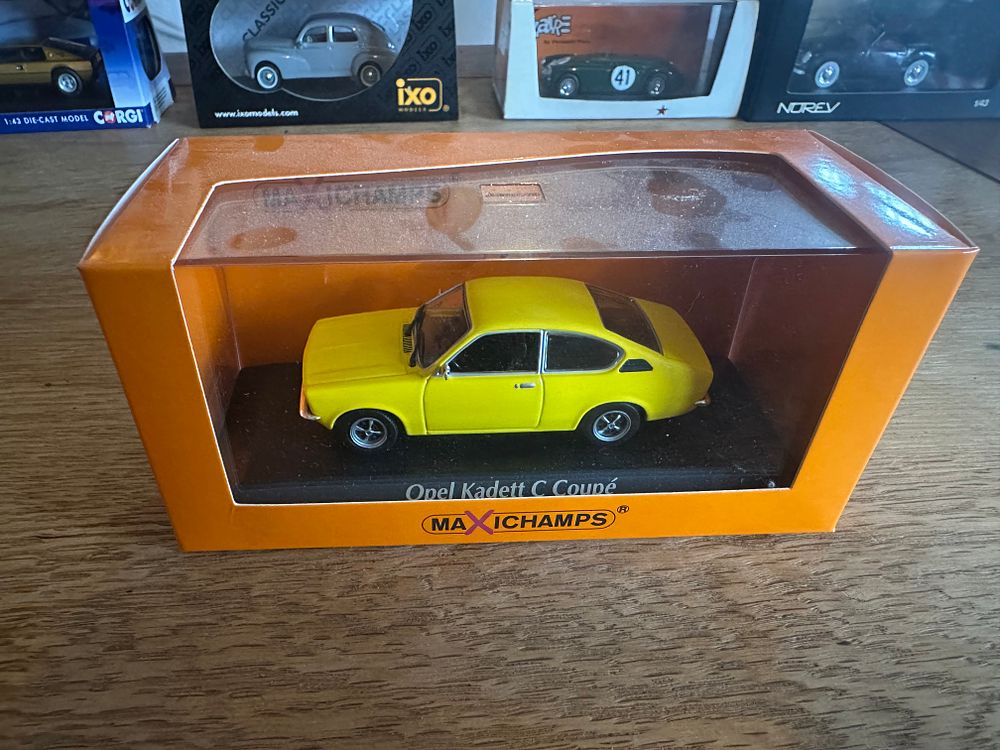 Lot 62: Maxichamps 1:43 Scale 1974 Opel Kadett C Coupé in Yellow