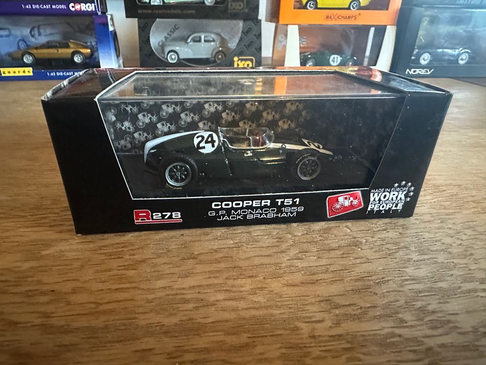 Lot 64: A Brumm 1:43 Scale Diecast Model of a Cooper T51 G.P. Monaco 1959 Jack Brabham
