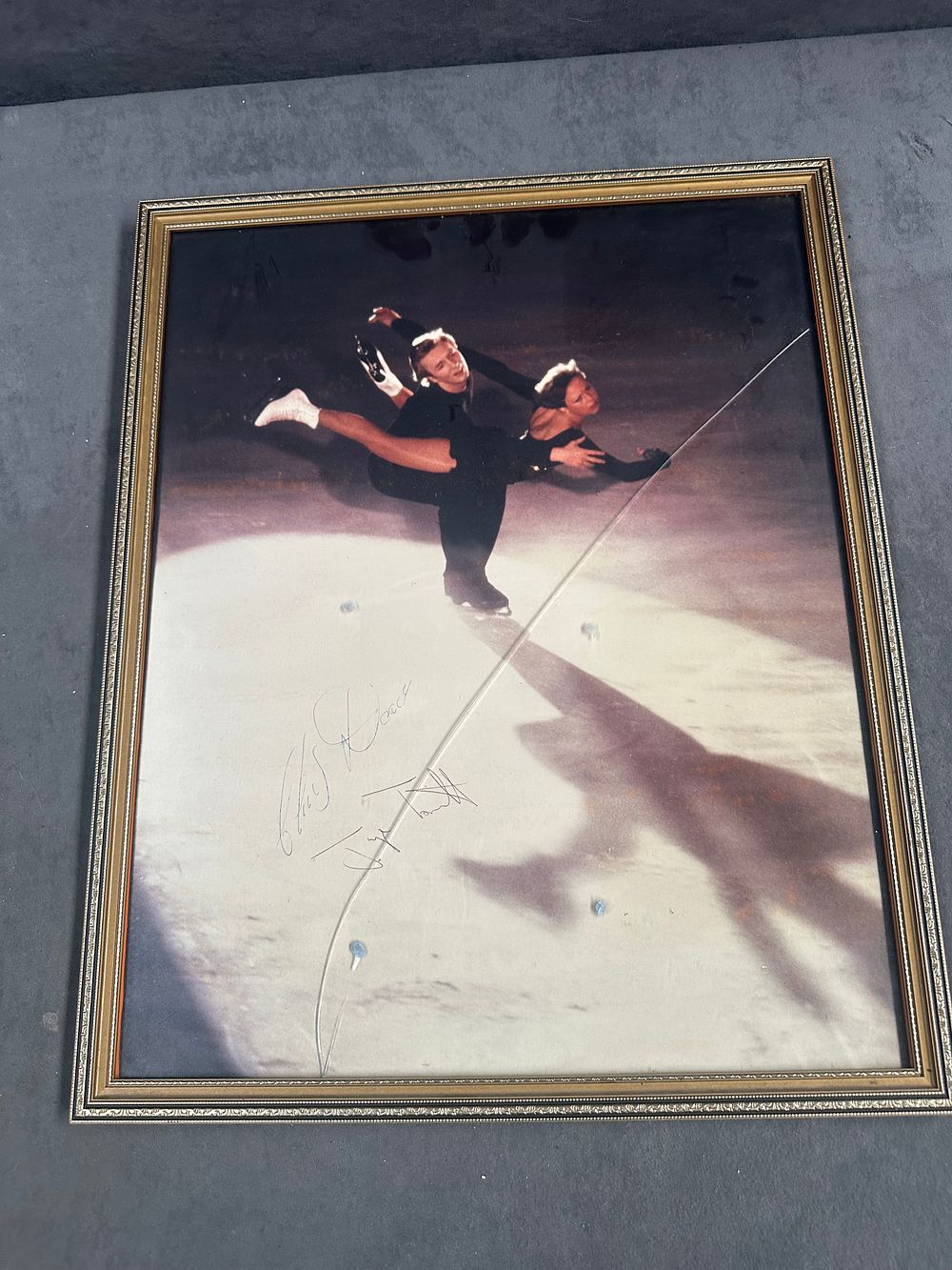 Lot 472: A Framed Print of Edward Steichen's Antonio and Renee De Marco Signed by Isabelle and Paul Duchesnay